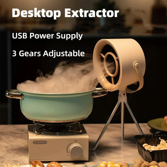 2024 New Portable Desktop Exhaust Fan Small Kitchen