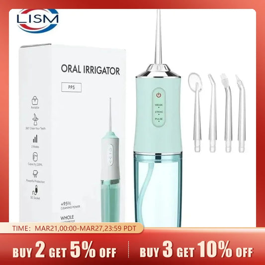 Oral Irrigator Portable Dental Water Flosser