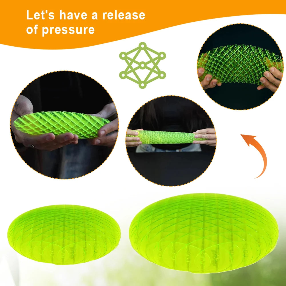 Worm Squeeze Stretchy Toy Six Sided Fidget Worm Novel Toys Stress Relief Small Worm Decompression Artifact Gift For Friend